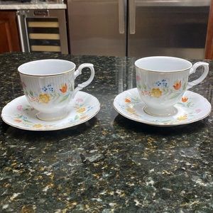 Mikasa Couture Collection cups and saucers (2)